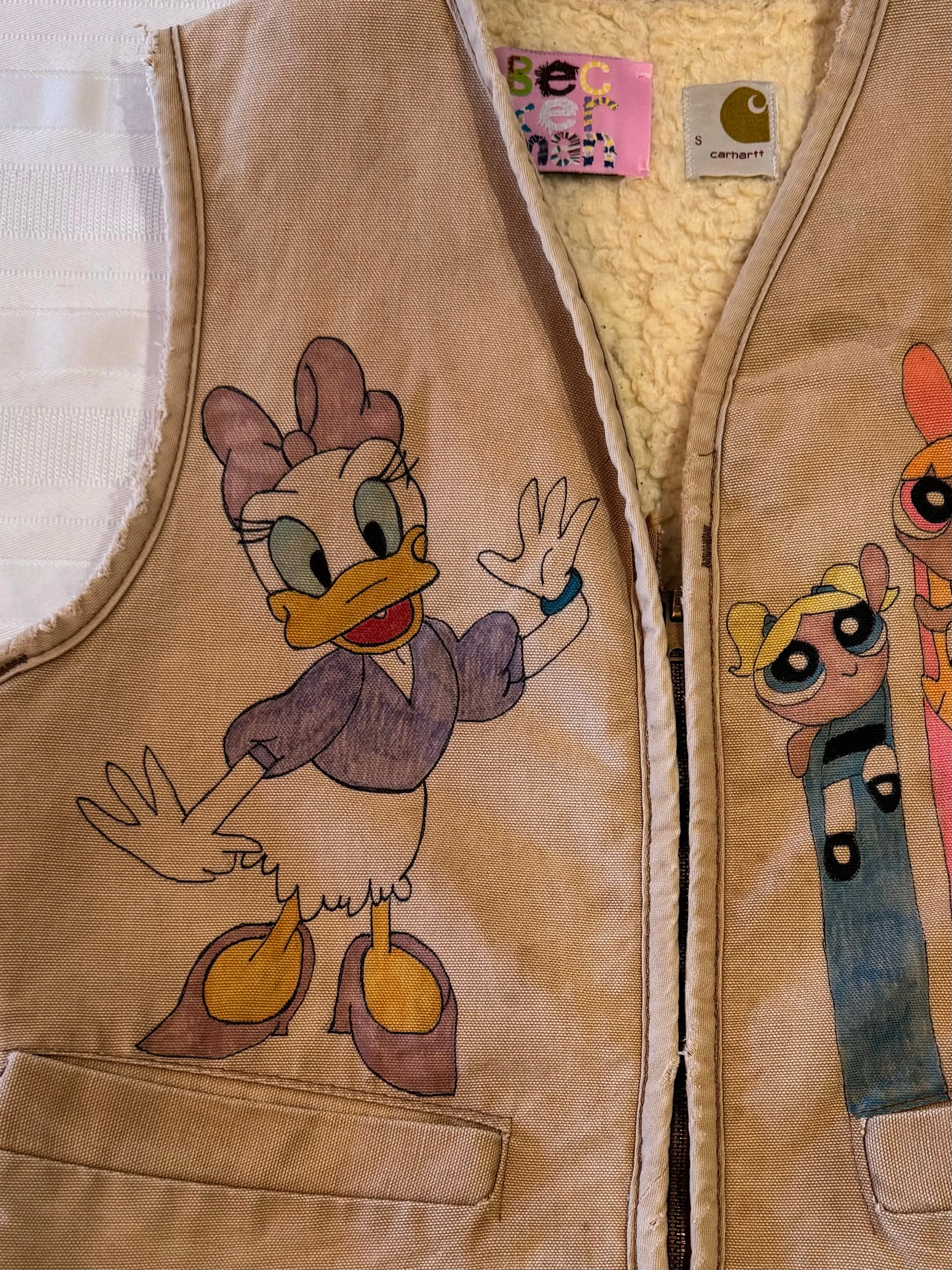 Cartoon Carhartt Vintage Daisy Duck Vest- Extra Small