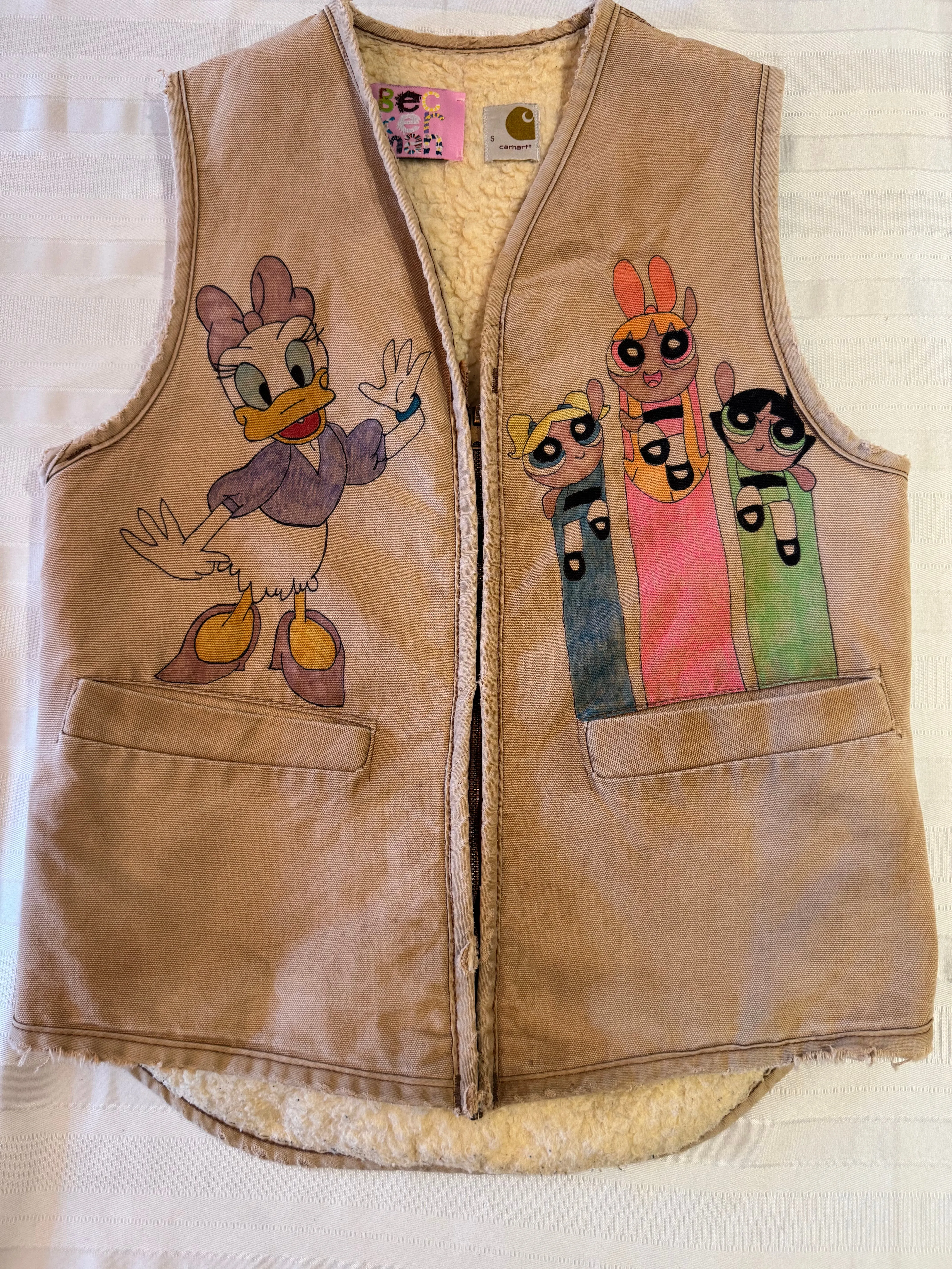 Cartoon Carhartt Vintage Daisy Duck Vest- Extra Small