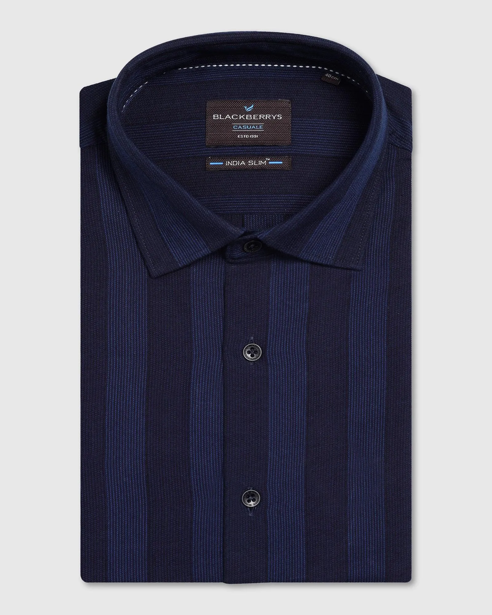 Casual Blue Stripe Shirt - Arlo