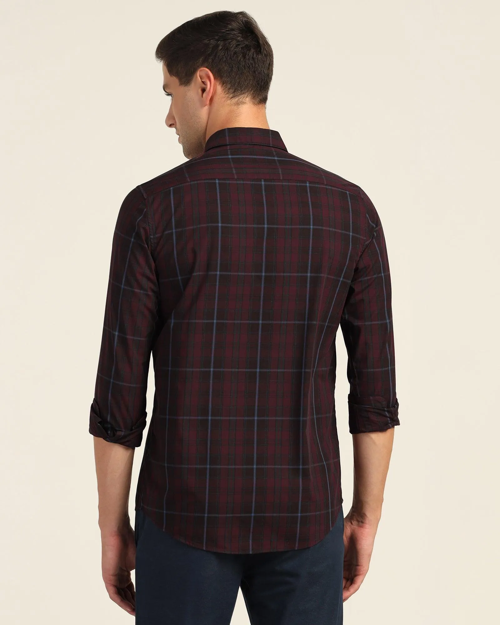 Casual Red Check Shirt - Roma