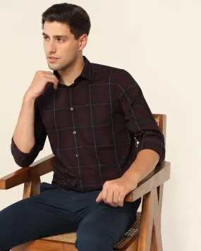 Casual Red Check Shirt - Roma