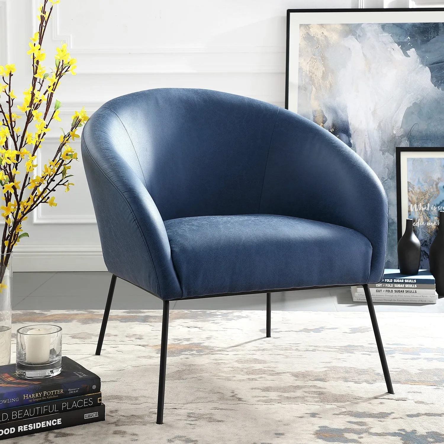 Catriona Leather Accent Chair