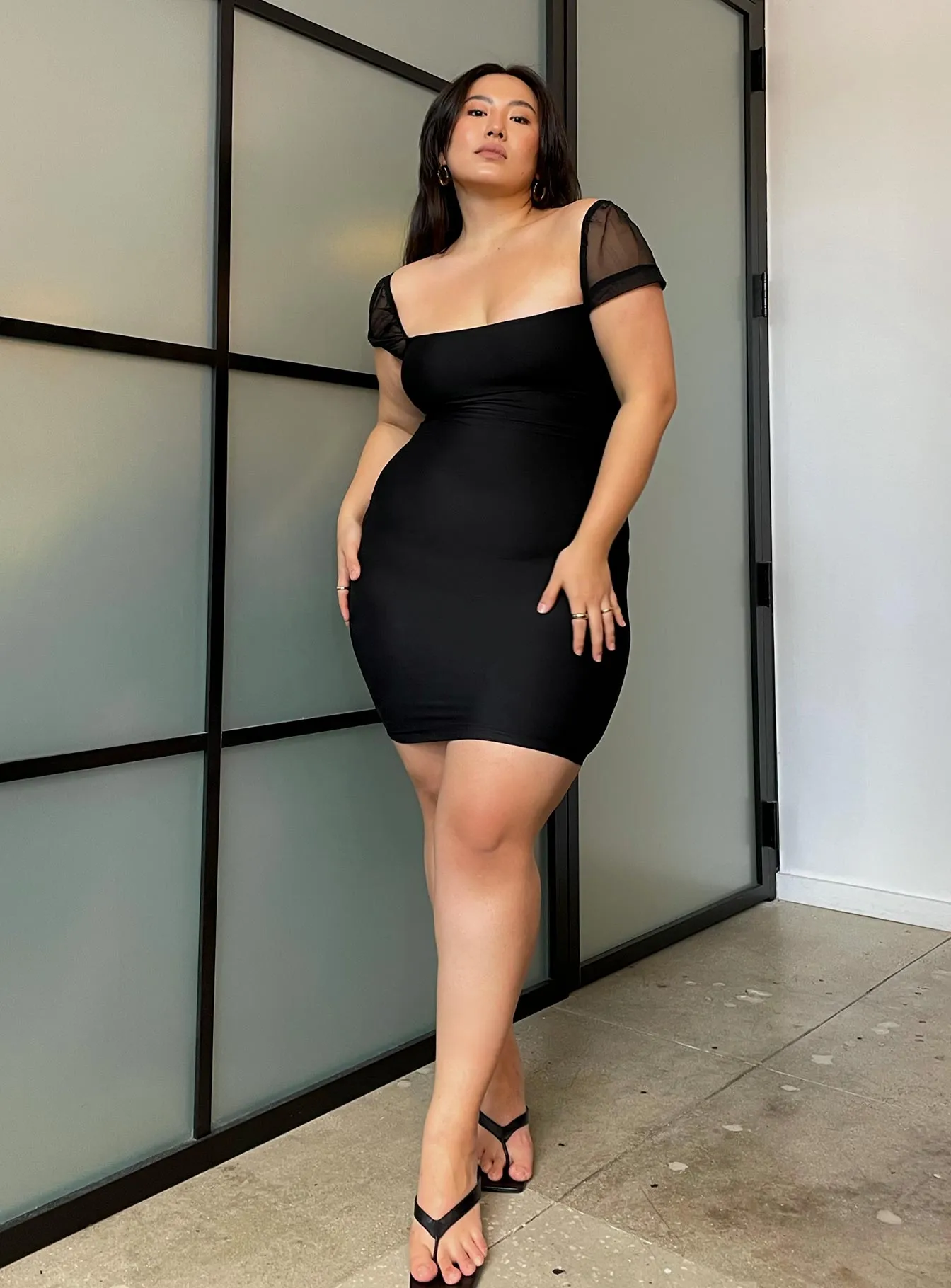 Charvi Mini Dress Black Curve