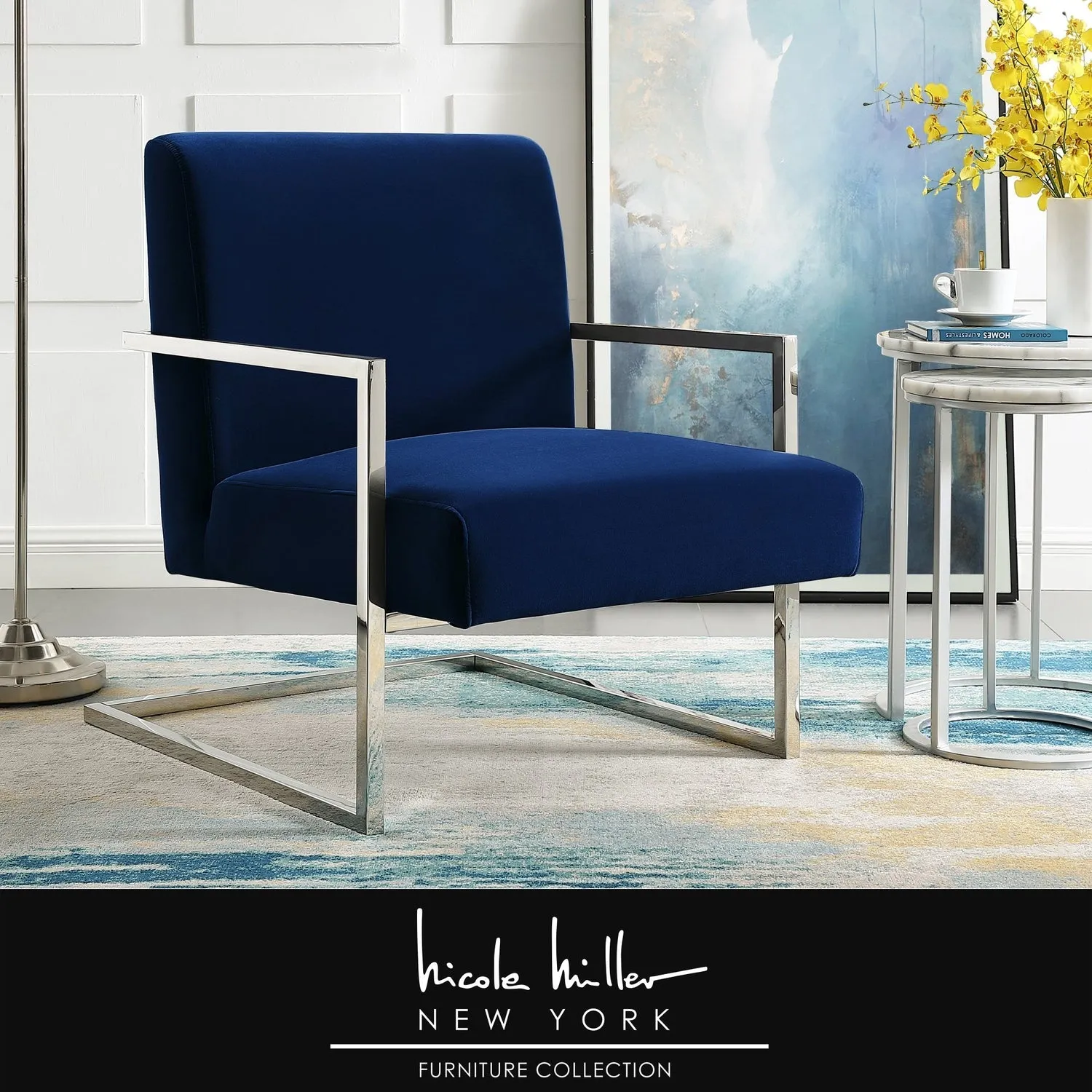 Chester Velvet Accent Chair