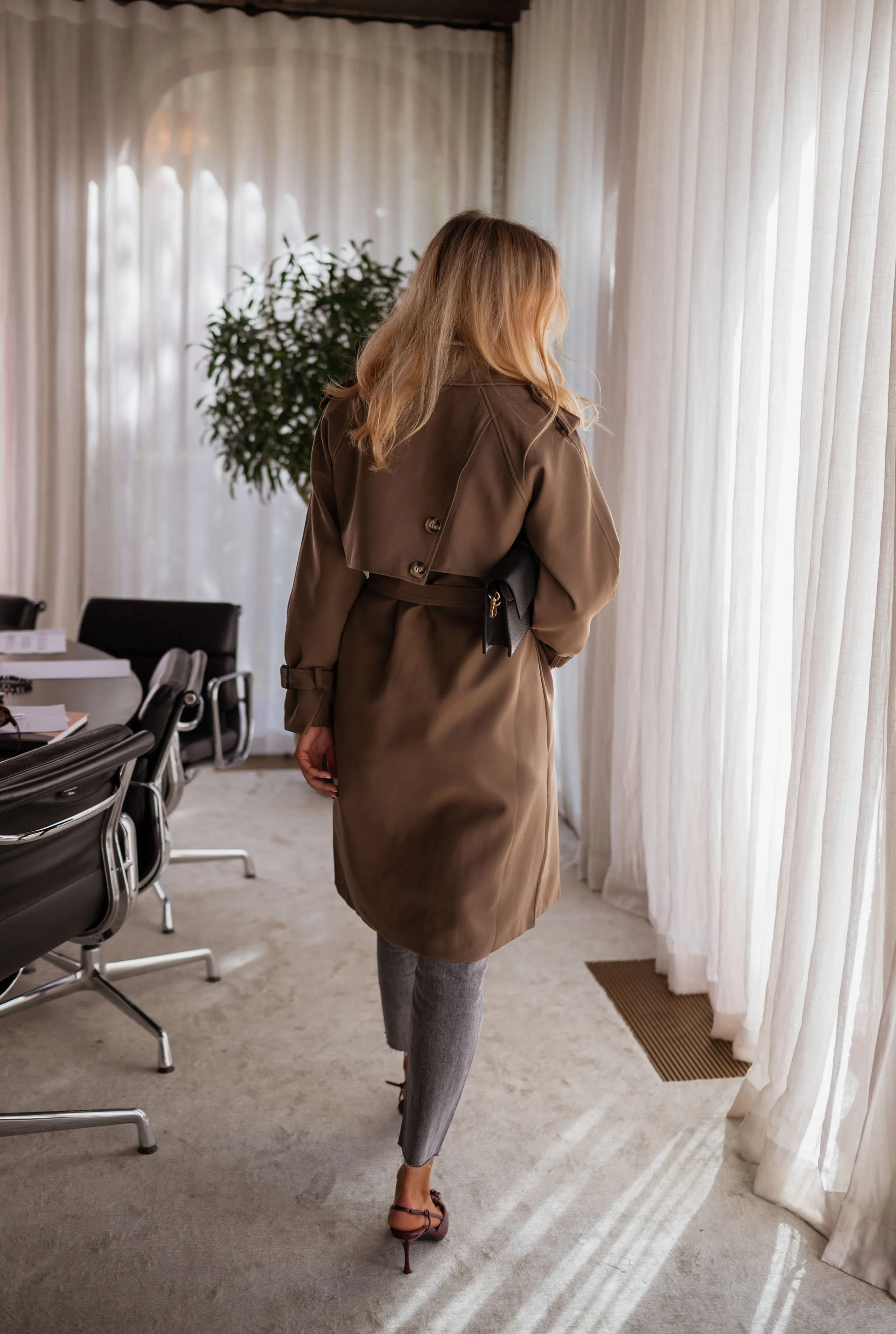 Chocolate Haron Trench Coat