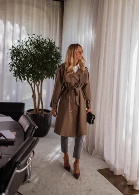 Chocolate Haron Trench Coat