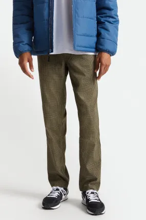 Choice E-waist Taper Utility Pant - Military Olive Plaid