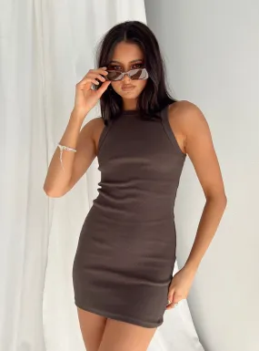 Classic Tank Dress Brown