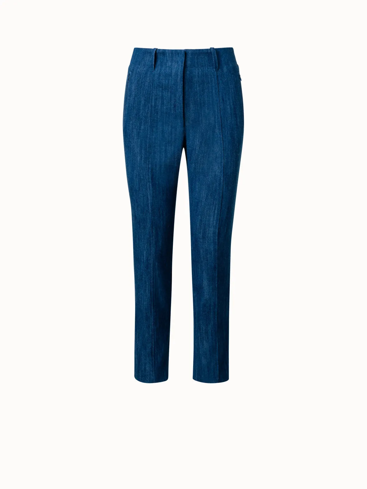 Cotton Stretch Denim Slim Pants