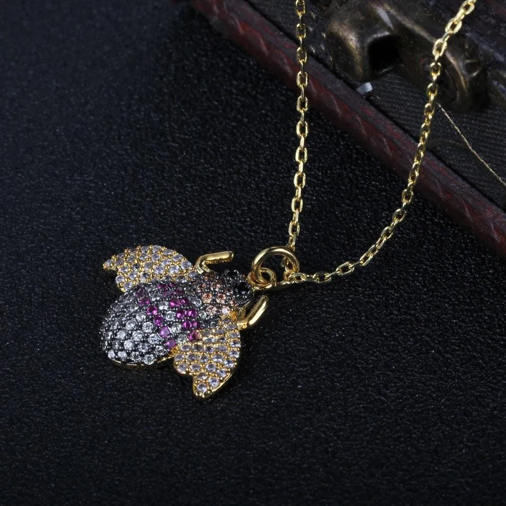 Creative Bee Insect Pendant Necklace