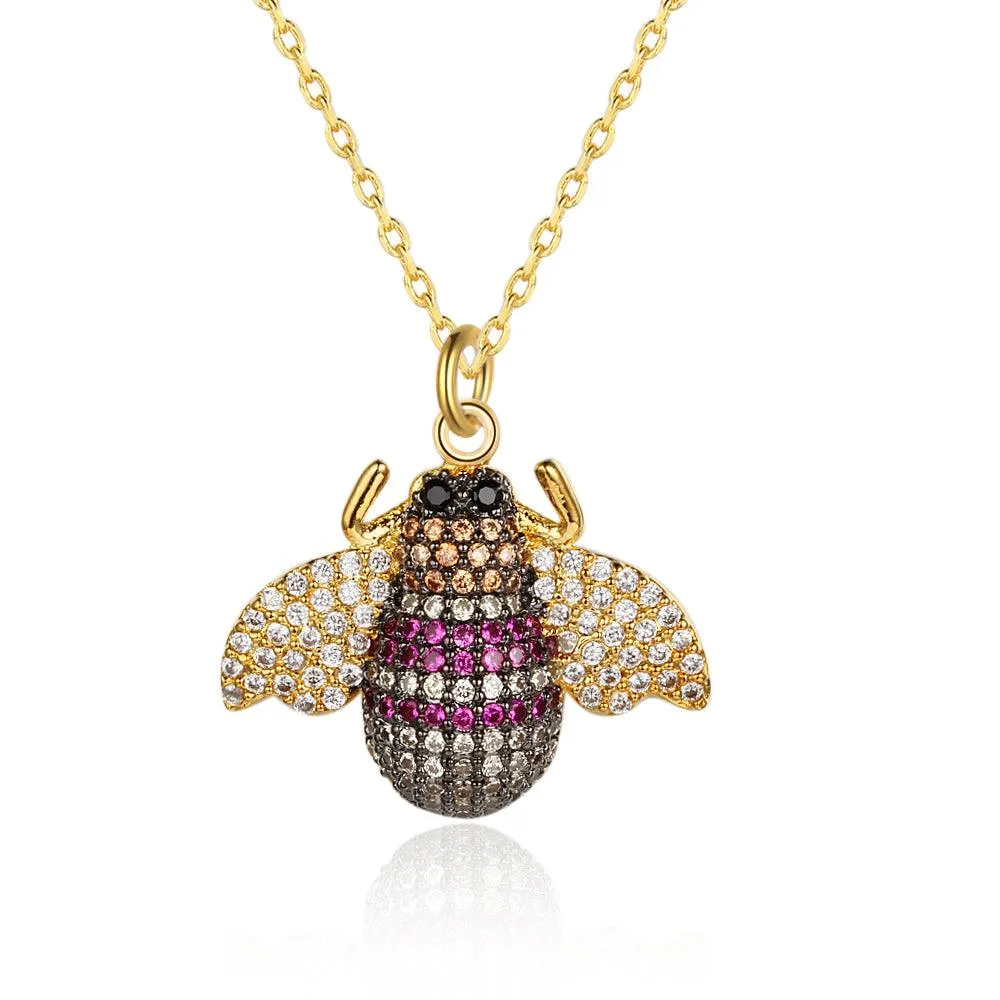 Creative Bee Insect Pendant Necklace