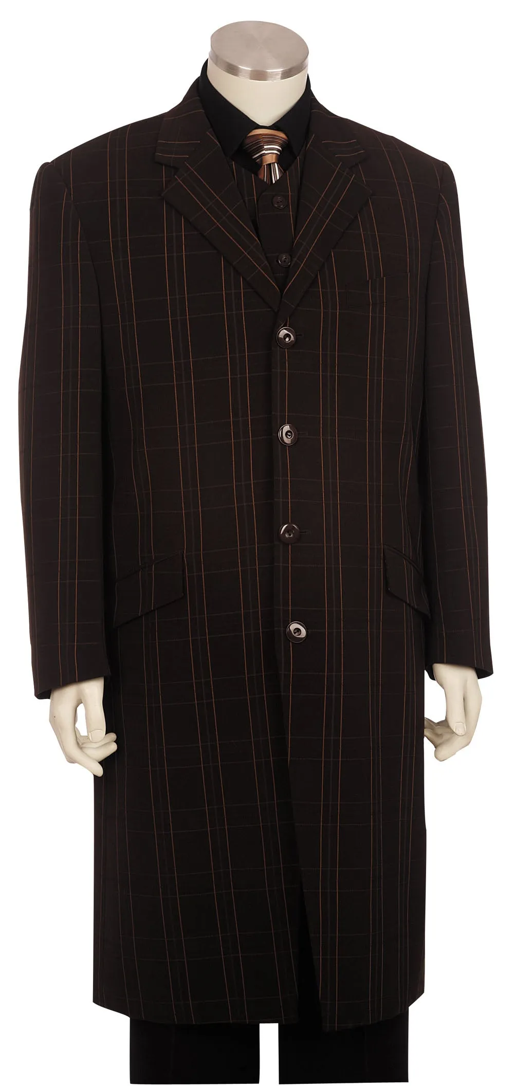 Cross Hatch 3pc Long Zoot Suit Set