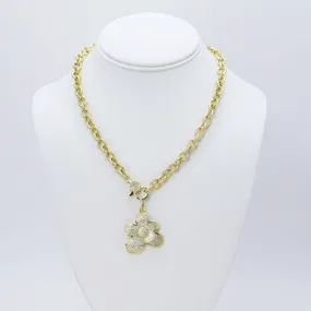 Cute Flower Gold Necklace I-61