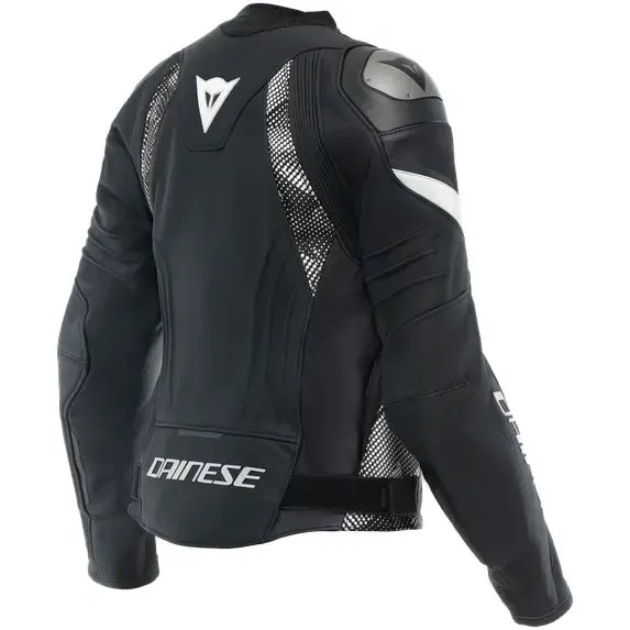 Dainese Avro 5 Ladies Leather Jacket Black / Black / White