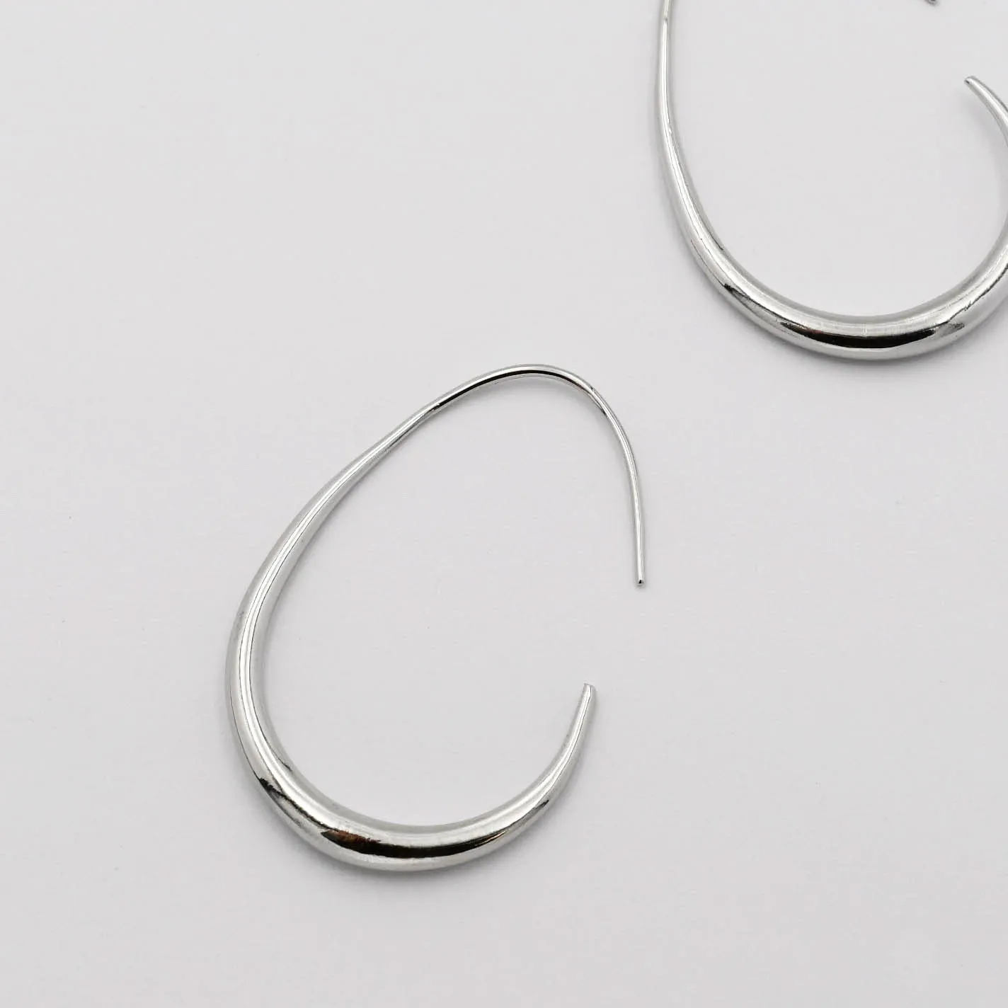 Dainty Silver Hoop