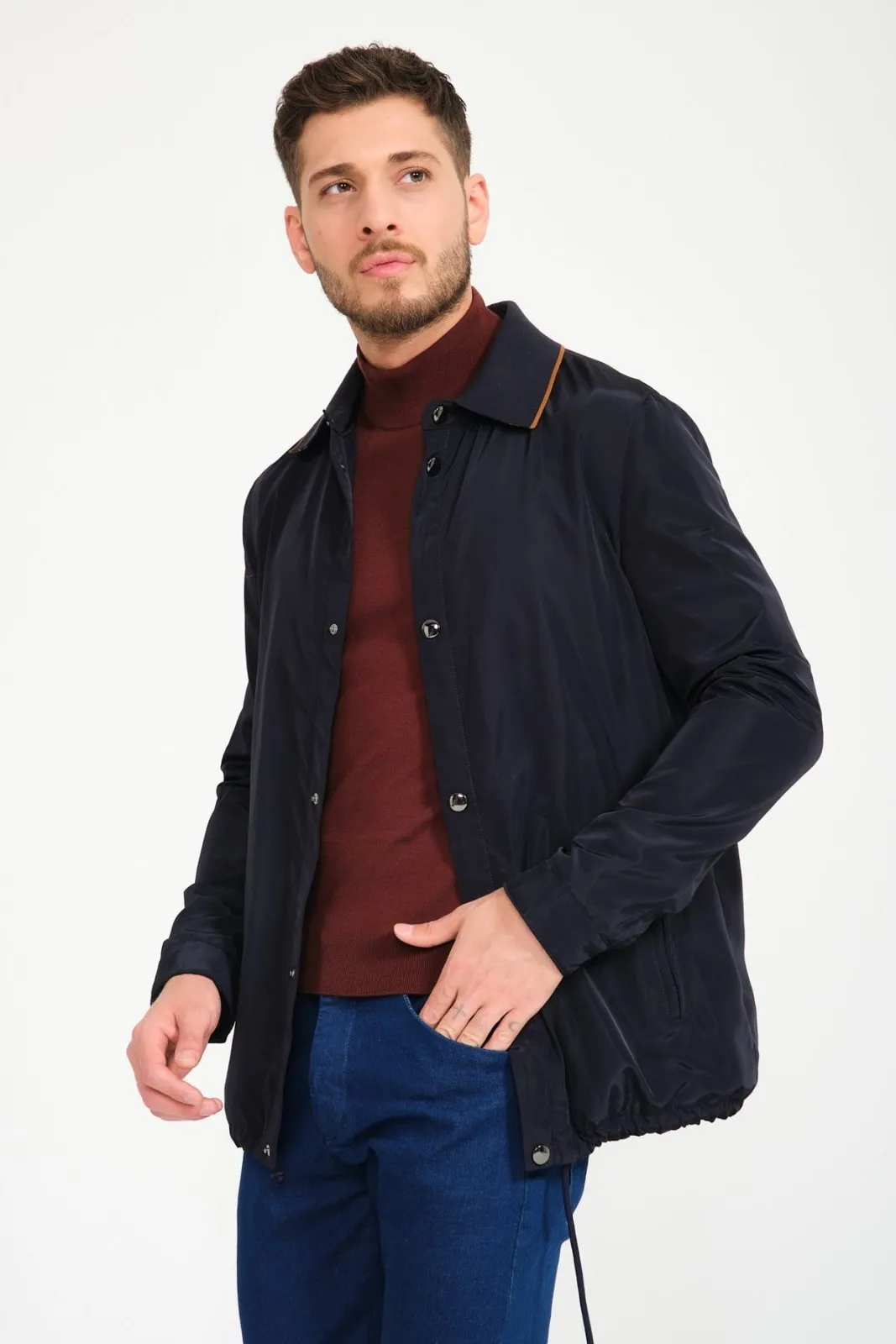 Dark Blue Waterproof Jacket