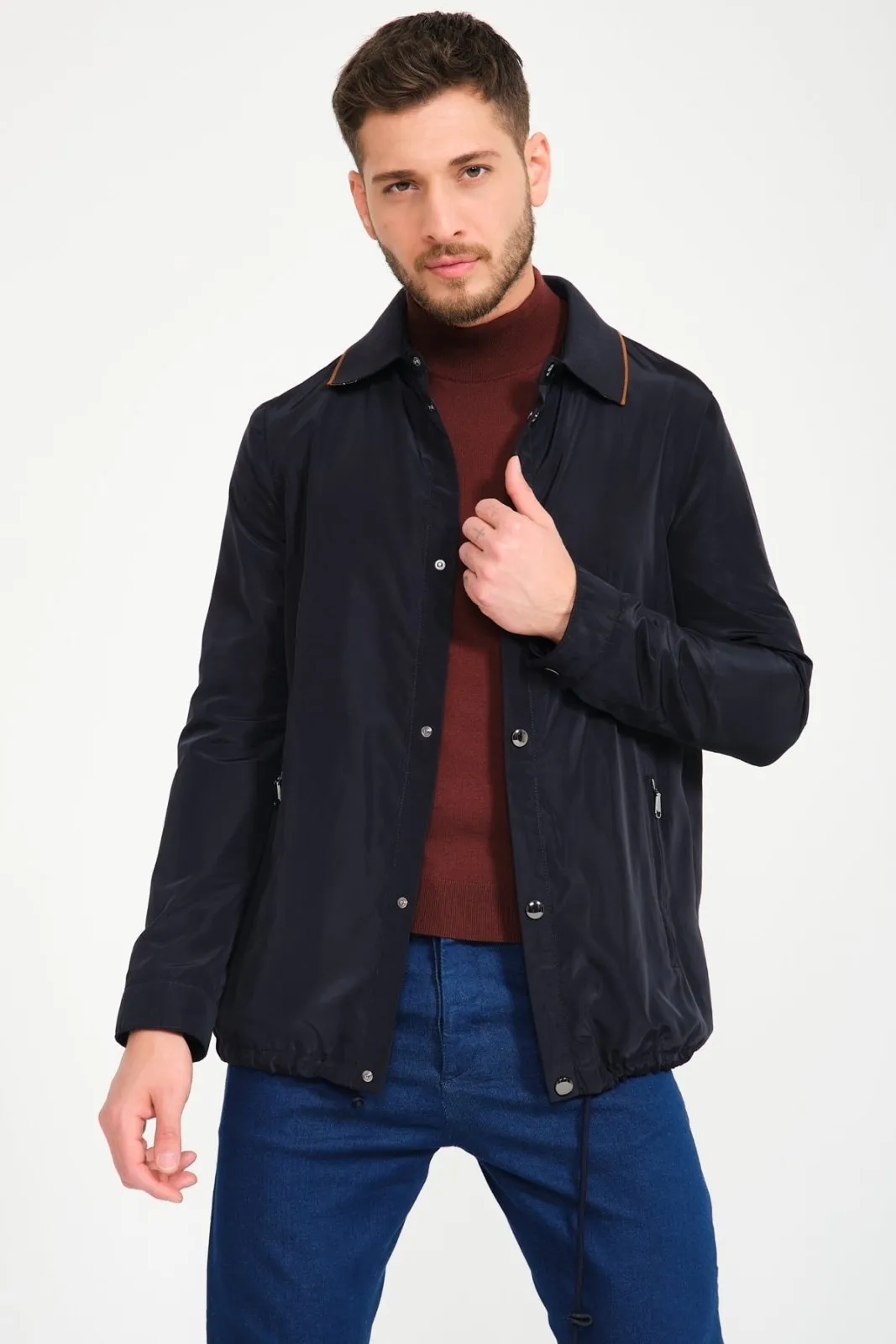 Dark Blue Waterproof Jacket