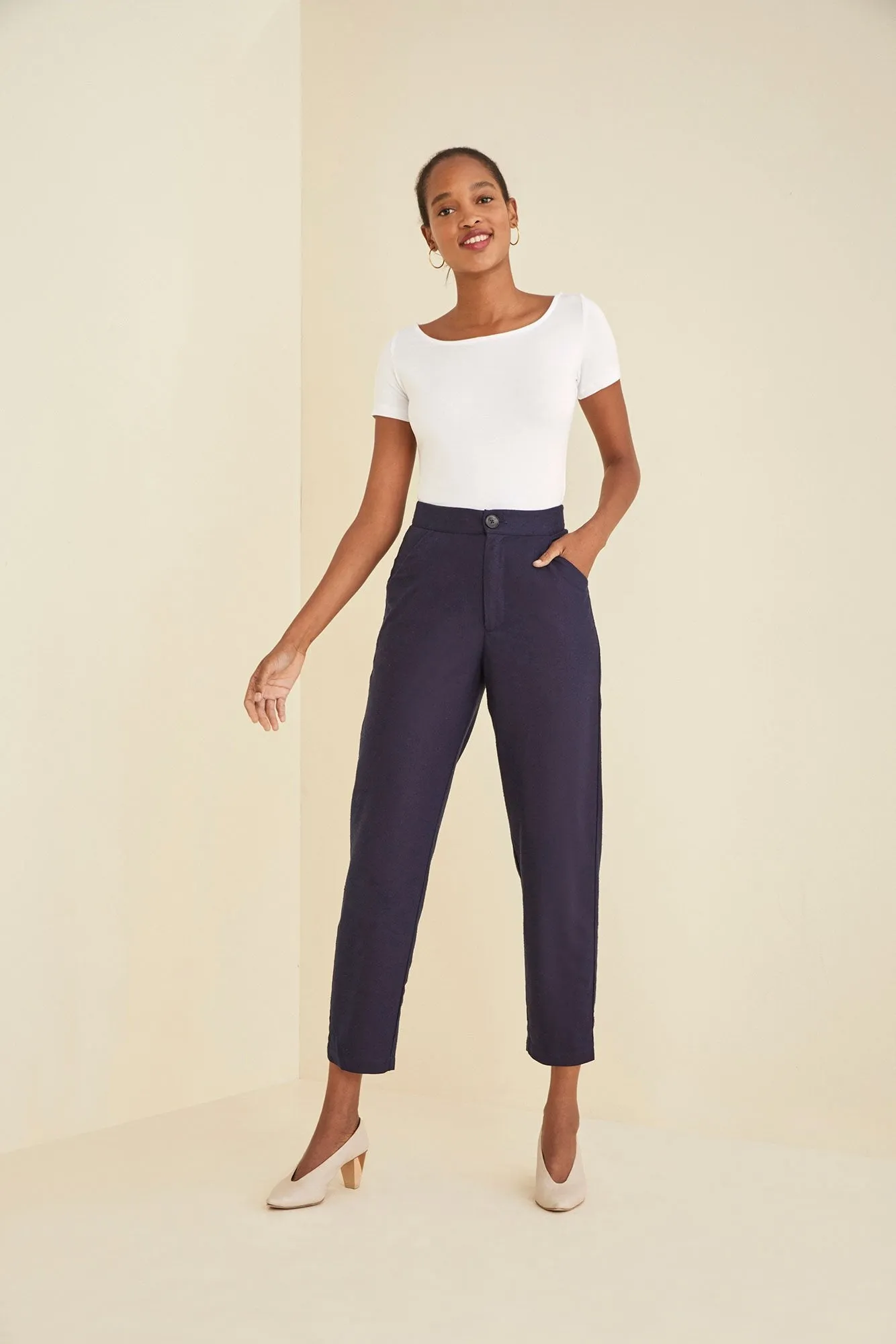 Dava Silk Noil Pants