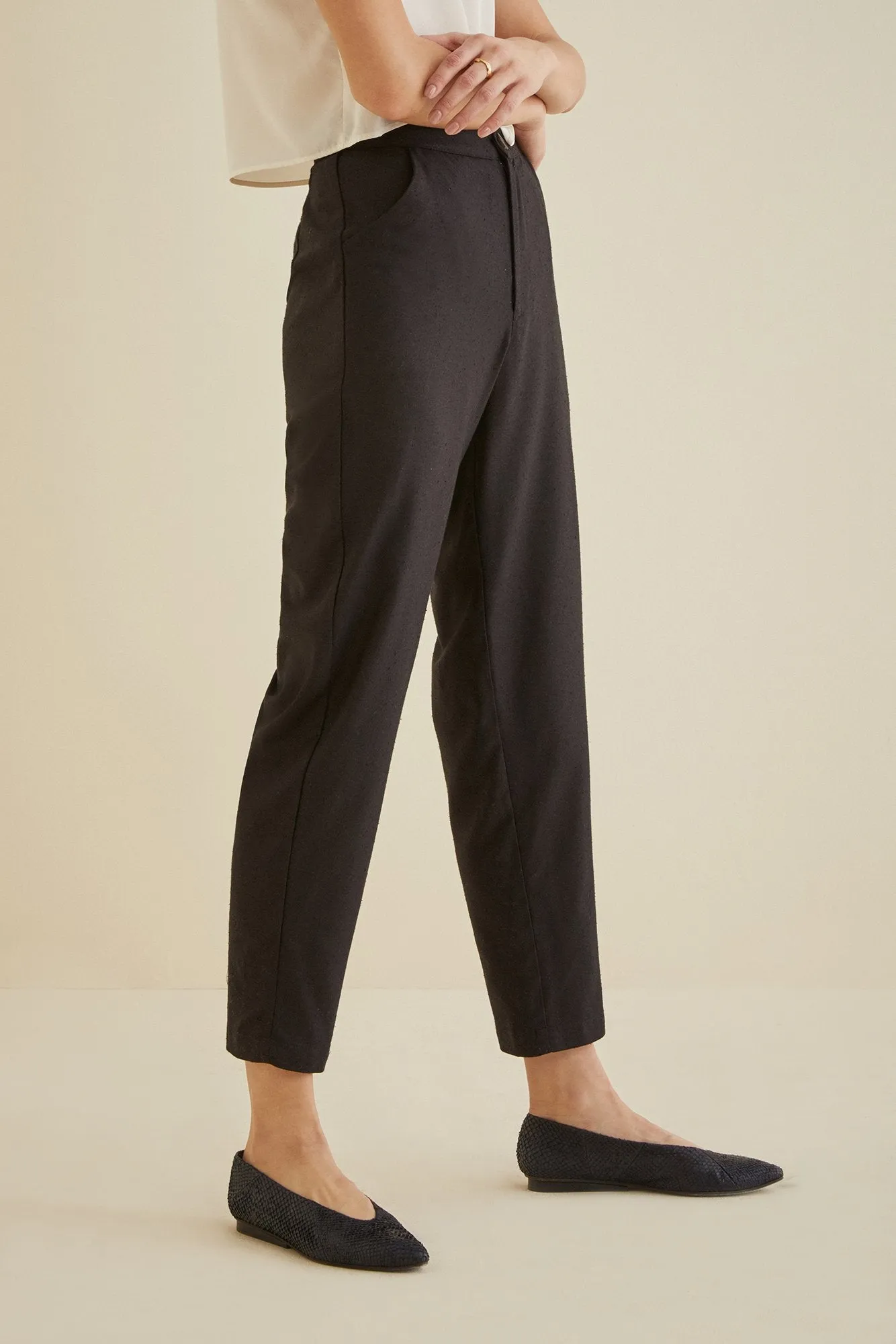 Dava Silk Noil Pants