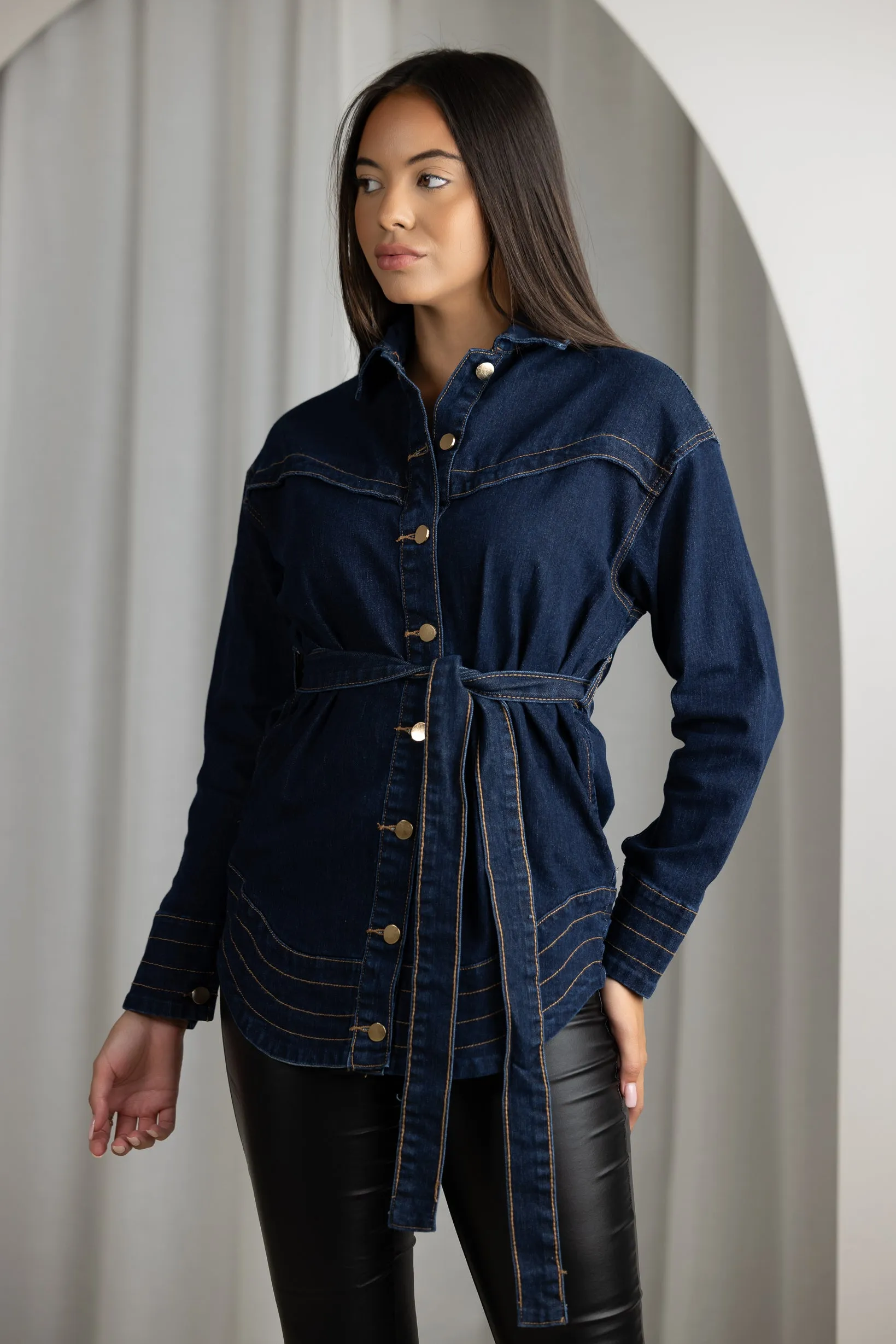 Denim Loop Shacket