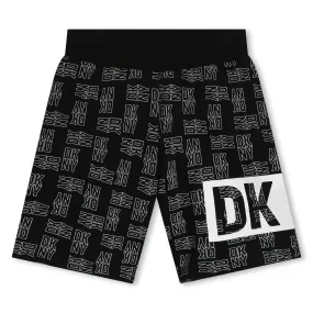 Dkny Shorts All Over Print Logo Black