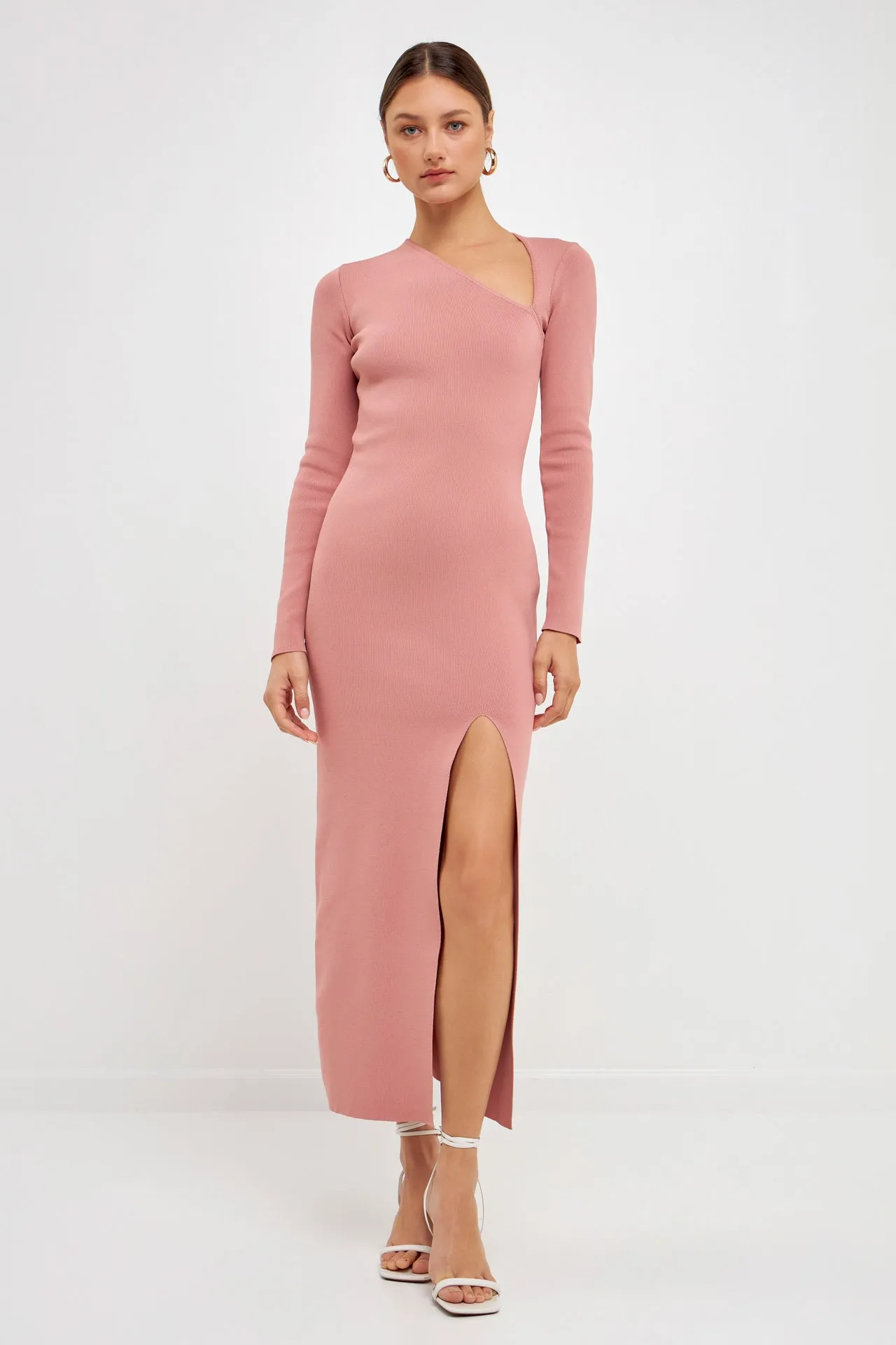 Endless Rose - Cut Out Long Sleeve Maxi Dress - Final Sale