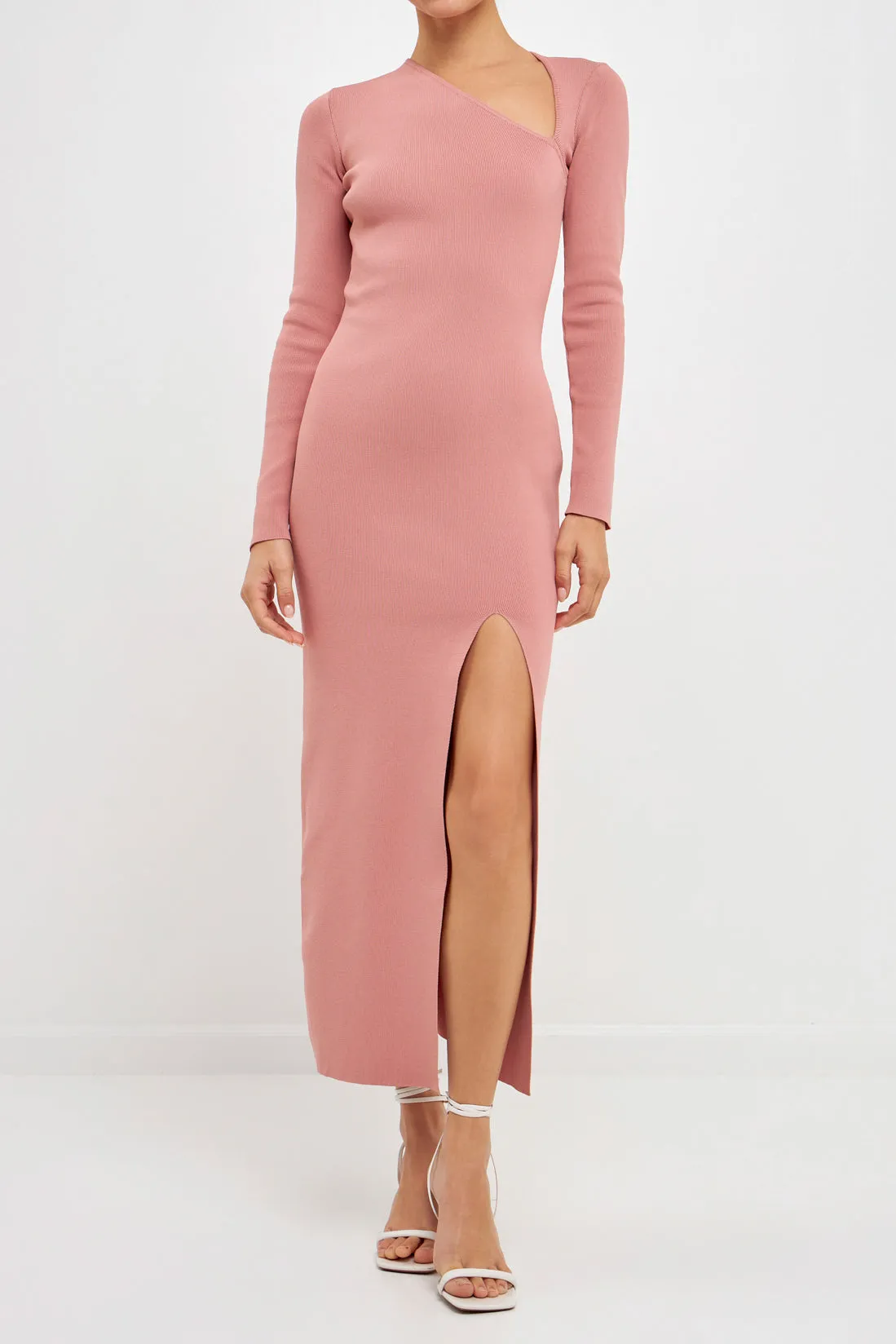 Endless Rose - Cut Out Long Sleeve Maxi Dress - Final Sale