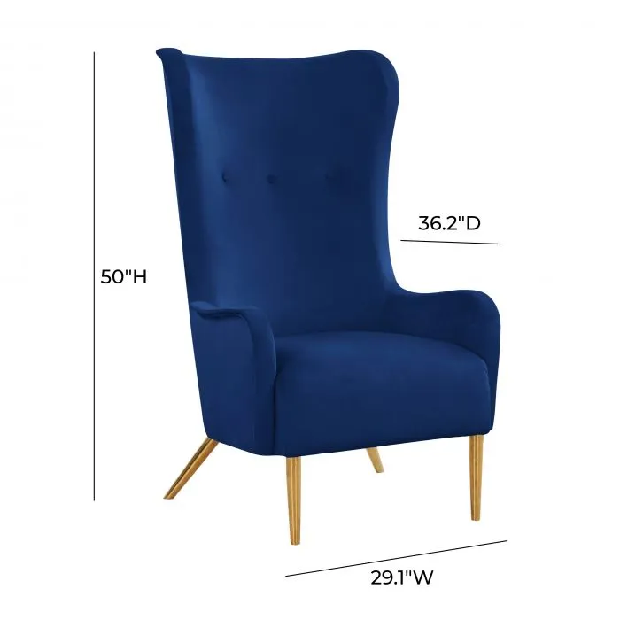 Ethan Velvet Tall Chair