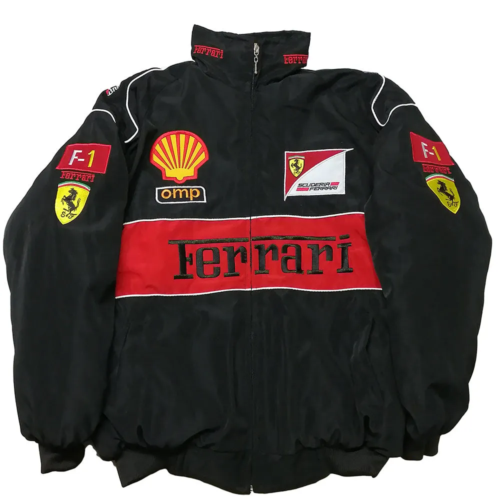 F1 Racing Jacket Ferrari OMP UPS Jaguar Advertising Racing Team Jacket Embroidery Craft A187 A121