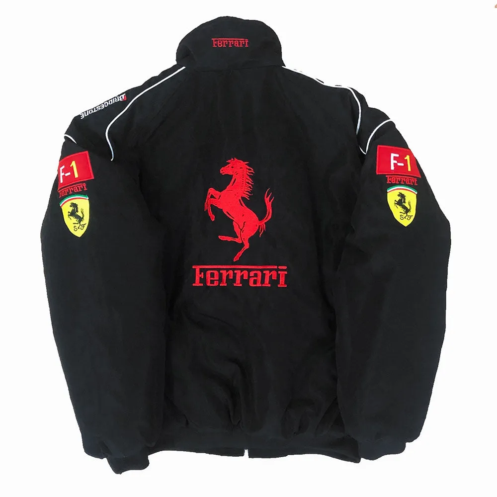 F1 Racing Jacket Ferrari OMP UPS Jaguar Advertising Racing Team Jacket Embroidery Craft A187 A121