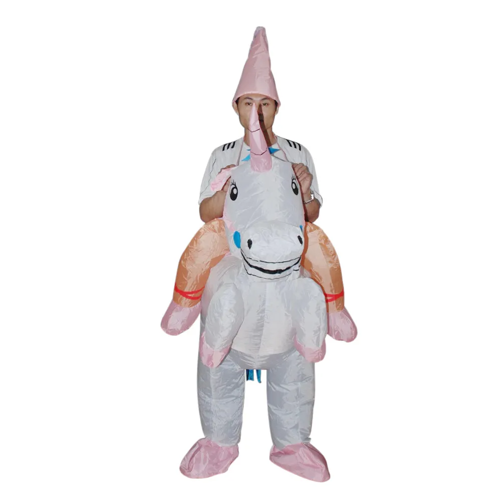 Fan Powered Inflatable Unicorn Costume - One Size Fits All