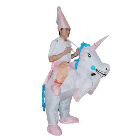 Fan Powered Inflatable Unicorn Costume - One Size Fits All