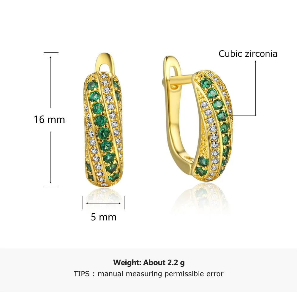 Fashion Hoop Earrings for WomenSimple Golden Colored Classic Jewelry for Women Stylish Jewelry for Women