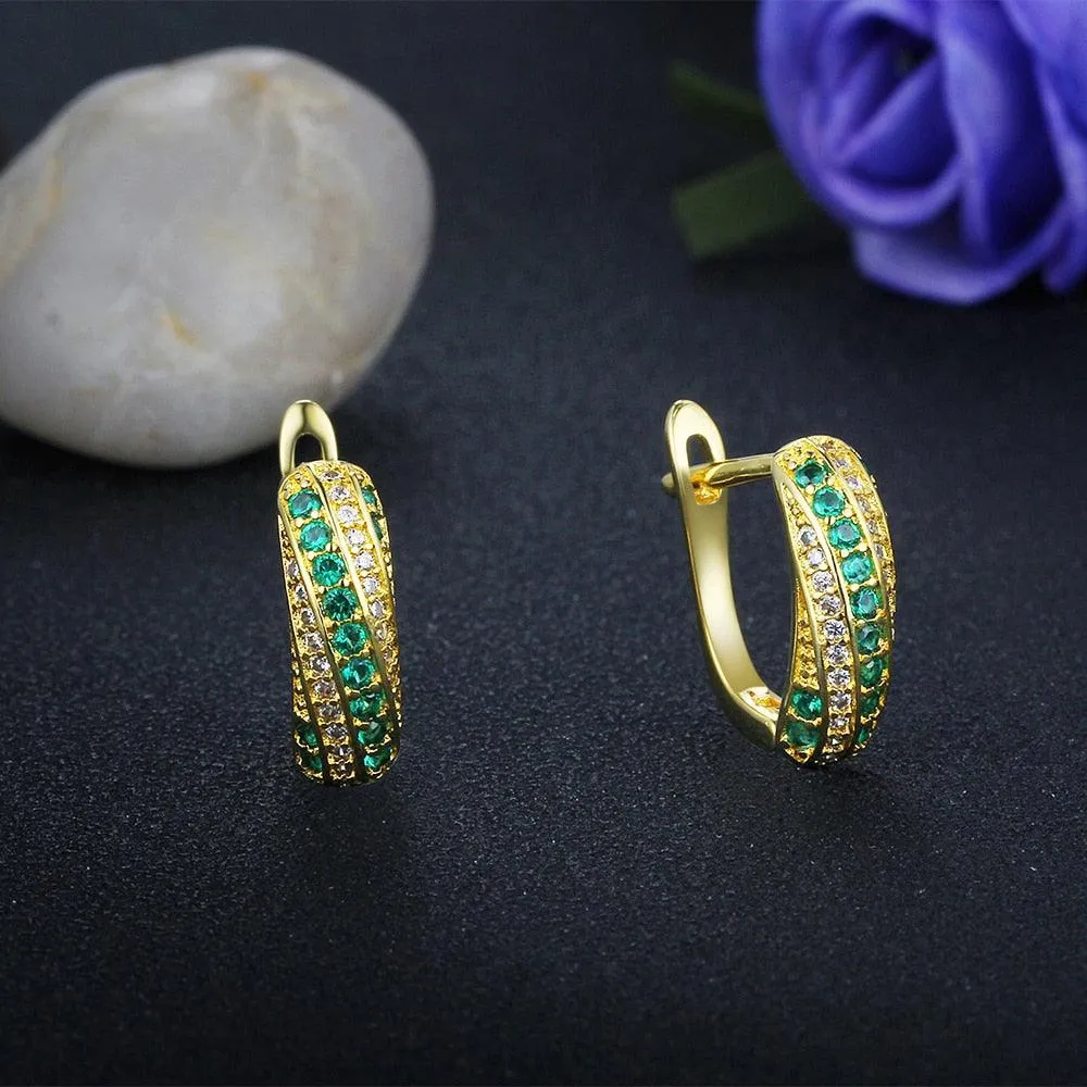 Fashion Hoop Earrings for WomenSimple Golden Colored Classic Jewelry for Women Stylish Jewelry for Women