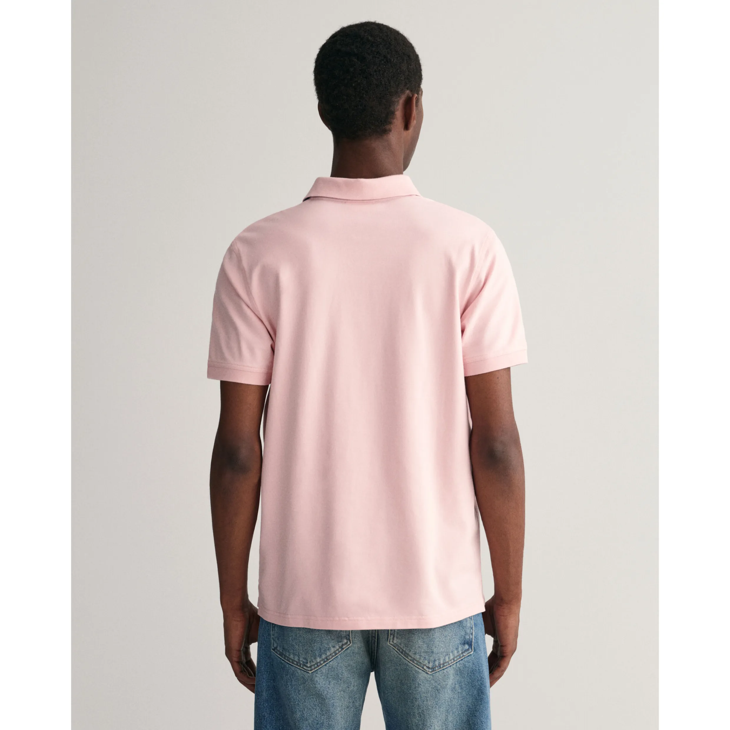 GANT Contrast Stretch Piqué Polo Shirt 2062026 Faded Pink