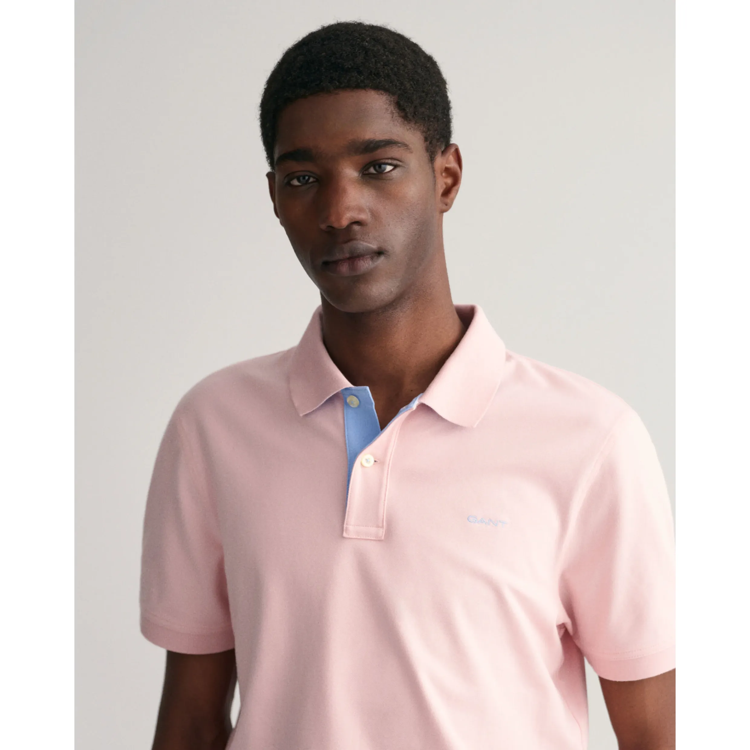 GANT Contrast Stretch Piqué Polo Shirt 2062026 Faded Pink