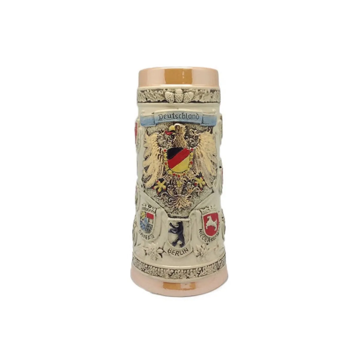 German Ceramic Stein Coat of Arms (no Lid)