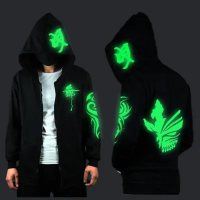 Ghost Step Dance Clothes Drag Step Costume Loose Coat Even Ghost Hoodie Hat Fluorescence Serve Men And Women Student Jacket