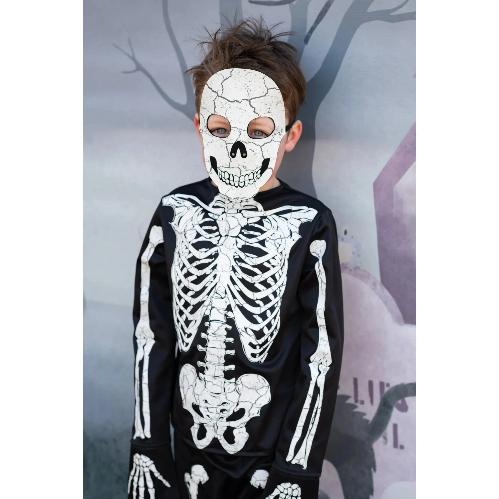 Great Pretenders Glow in the Dark Skeleton Shirt, Pants & Mask