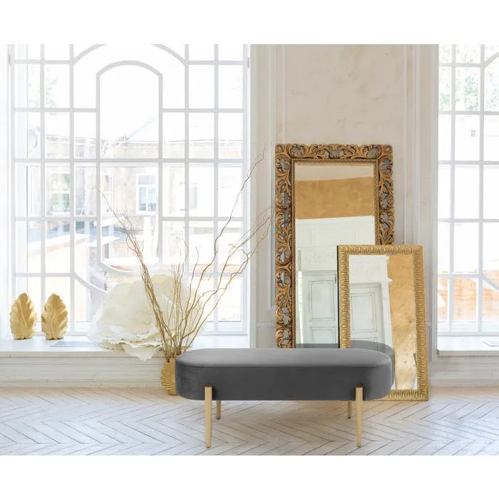 Grey Cara Collection Accent Bench