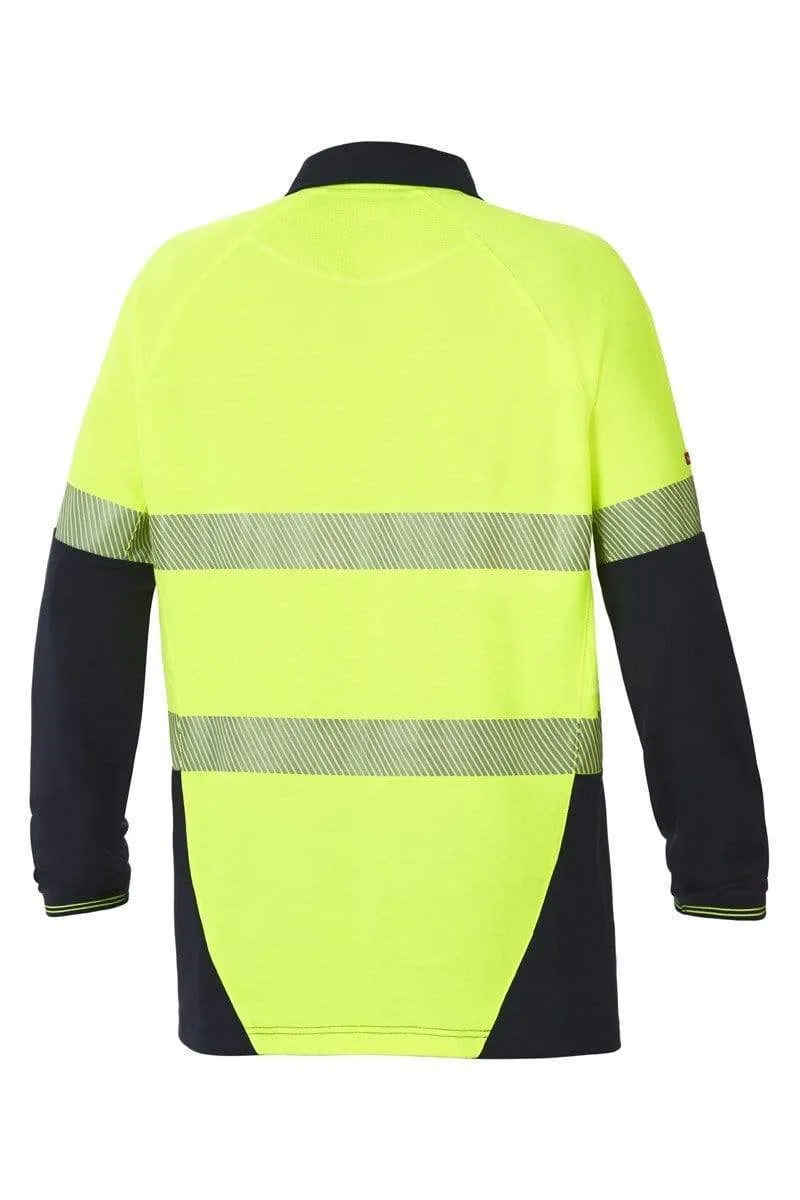 Hard Yakka 2 Tone Taped Hi Vis Polo Shirt Y11379