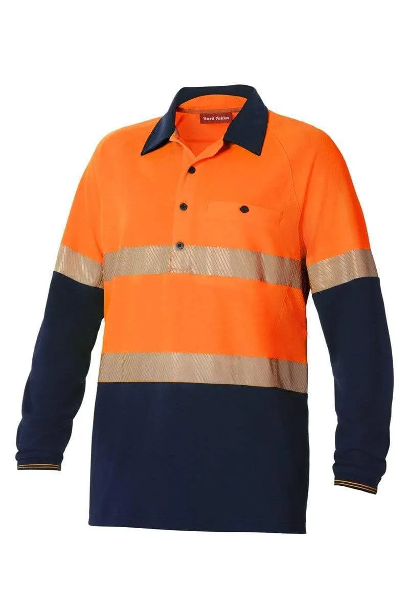 Hard Yakka 2 Tone Taped Hi Vis Polo Shirt Y11379