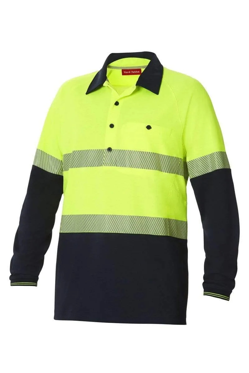 Hard Yakka 2 Tone Taped Hi Vis Polo Shirt Y11379