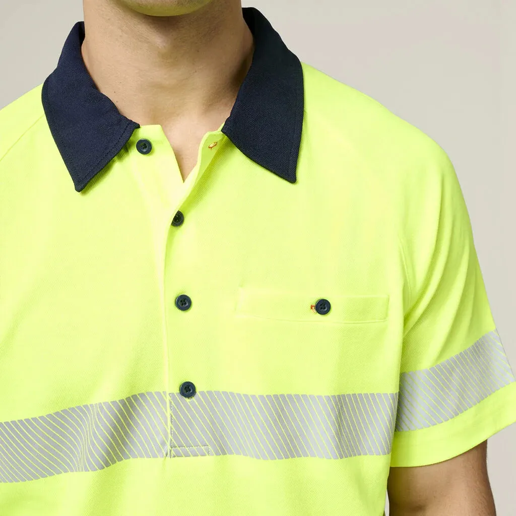 Hard Yakka Core Hi-vis 2 Tone Taped Vented Short Sleeve Polo (Y11383)