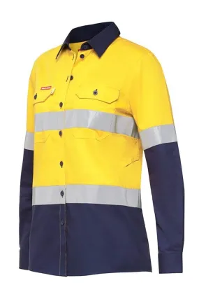 Hard Yakka Women's Reflective Hi Vis Work Shirt Y08220