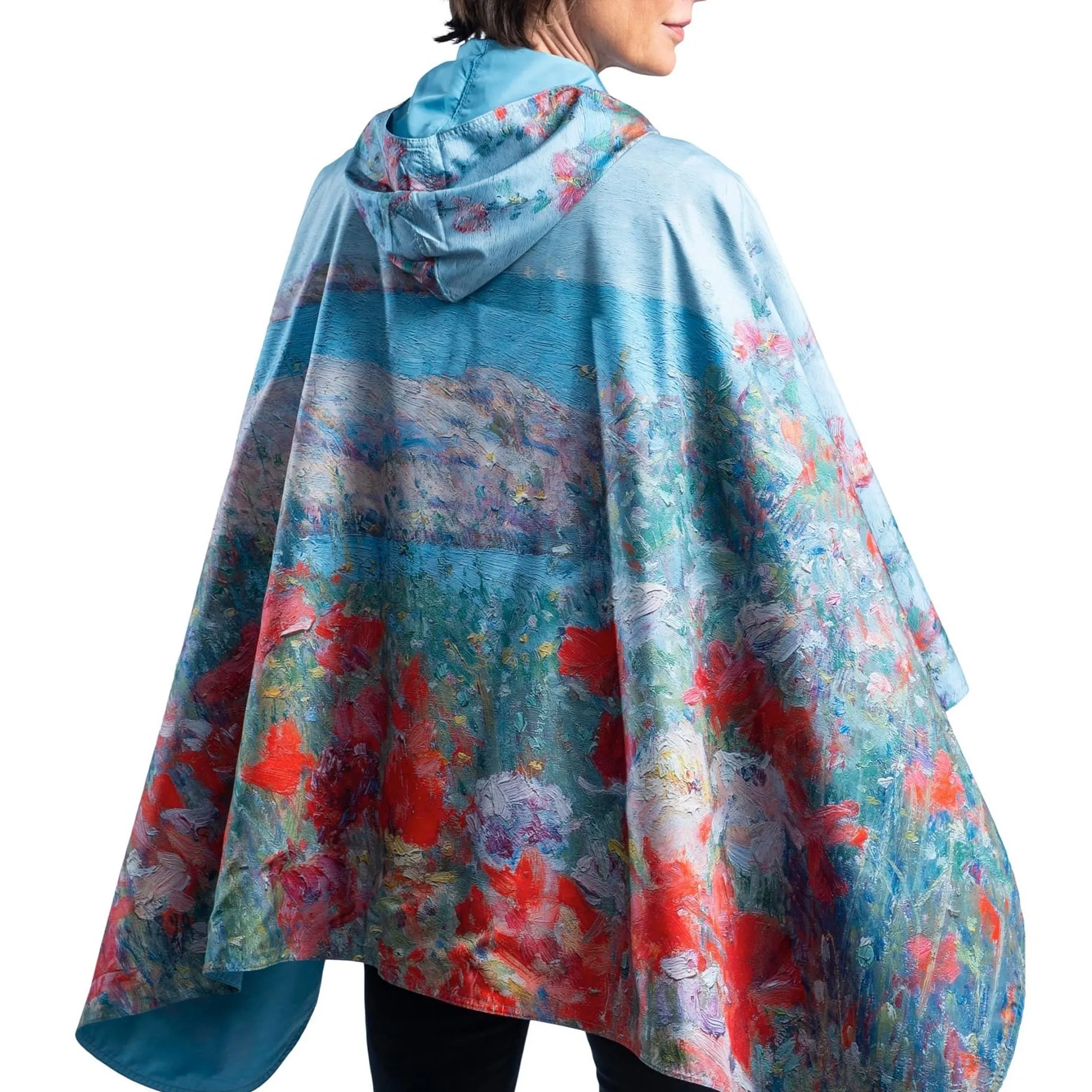 Hassam Celia's Garden Womens Rain Cape - Rainproof Breathable Rain Poncho