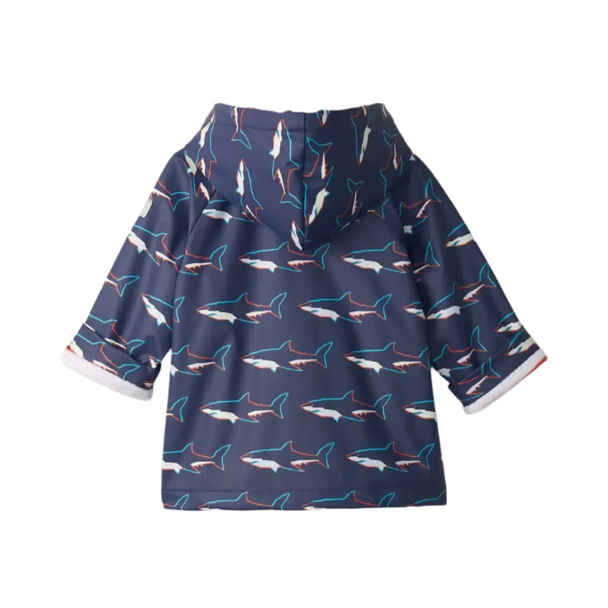 Hatley - Button-Up Rain Jacket - Color Change Sharks