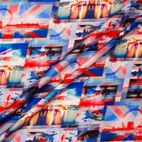 Iconic London Union Jack Pure Silk Twill