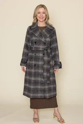 Jackie Plaid Trench