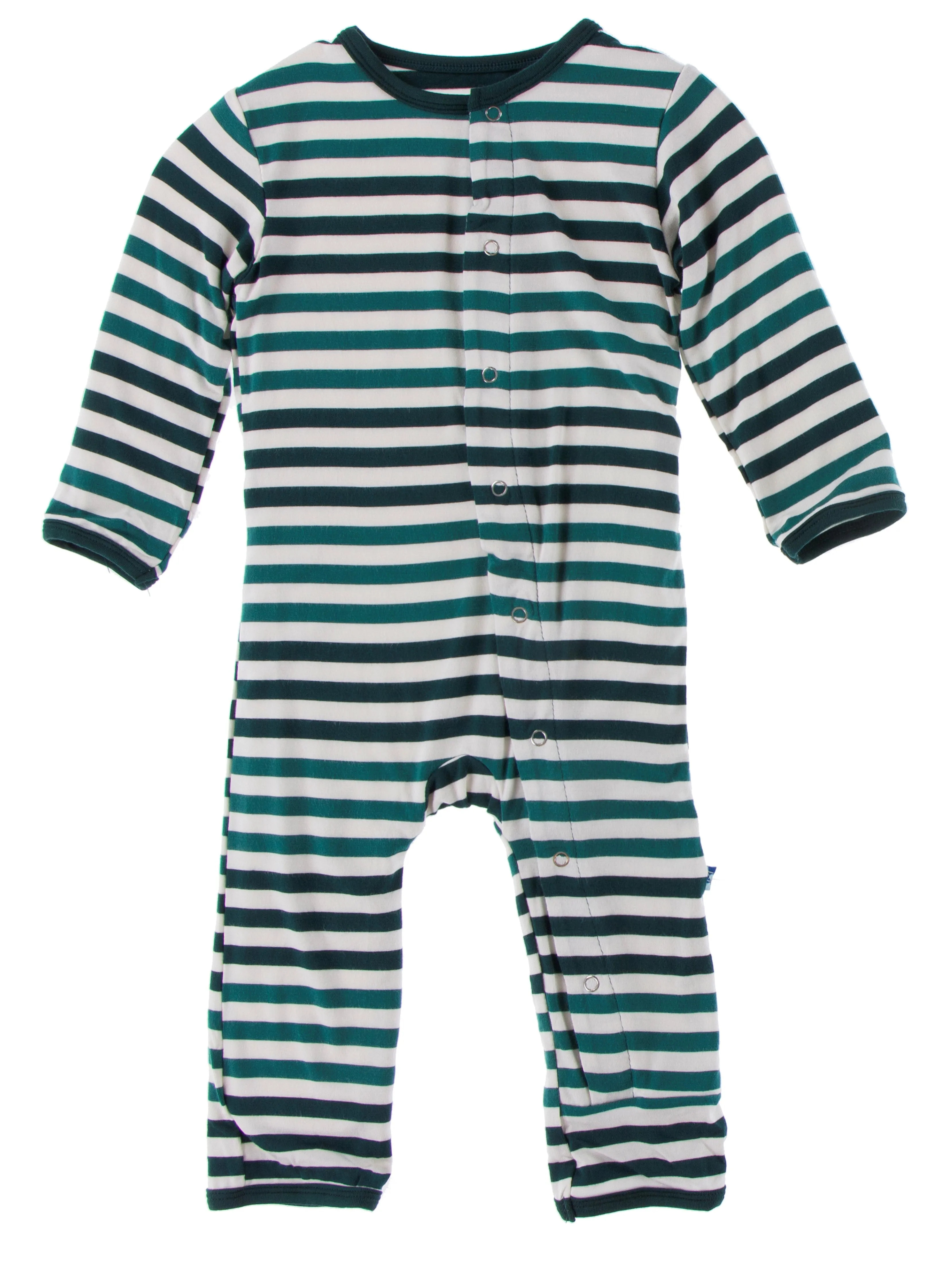 KicKee Pants Wildlife Stripe Coverall with Snaps